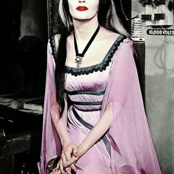 Elegant Lavender Gothic Dress - Picture 8 of 10